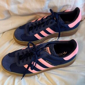 Adidas Gazelle Navy and Pink Sneakers